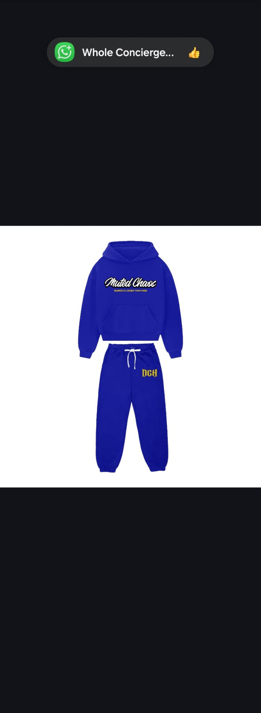 Muted Chaos Streetwear Set – Hoodie, Joggers