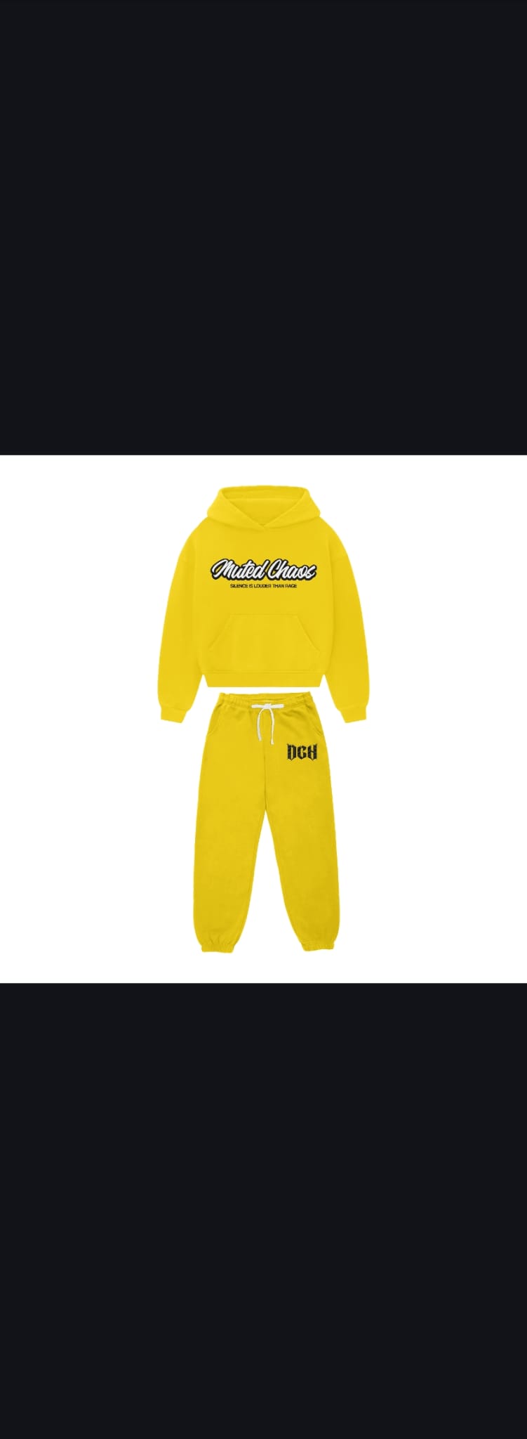 Muted Chaos Streetwear Set – Hoodie, Joggers