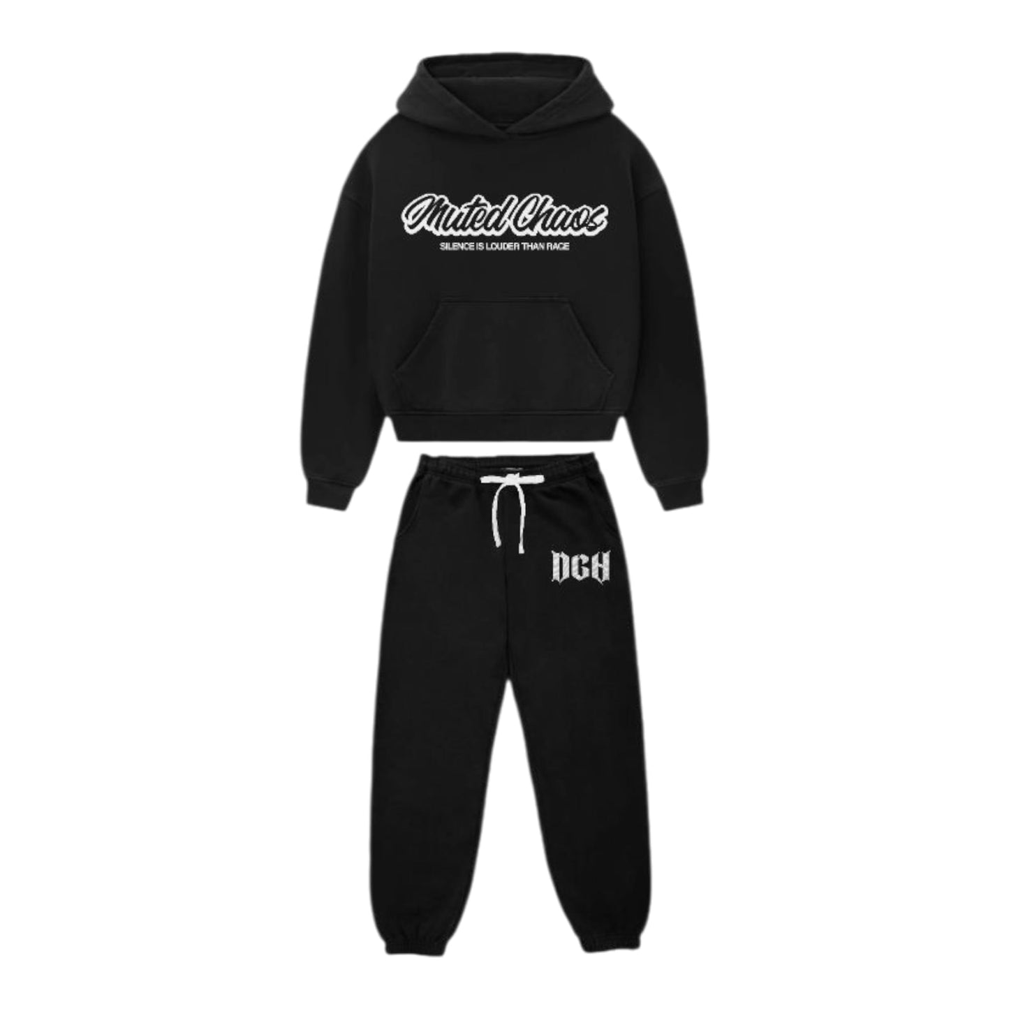 Muted Chaos Streetwear Set – Hoodie, Joggers